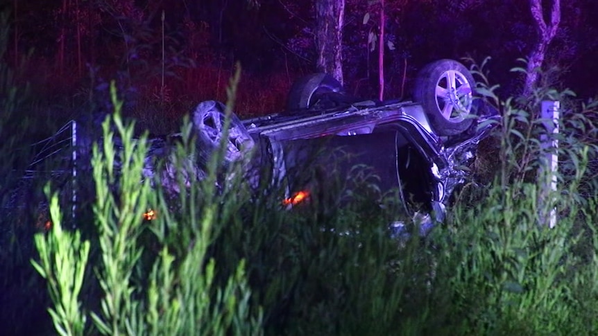 A man has been charged with murder over the deaths of two men in this fatal car crash at Glenugie, south of Grafton.