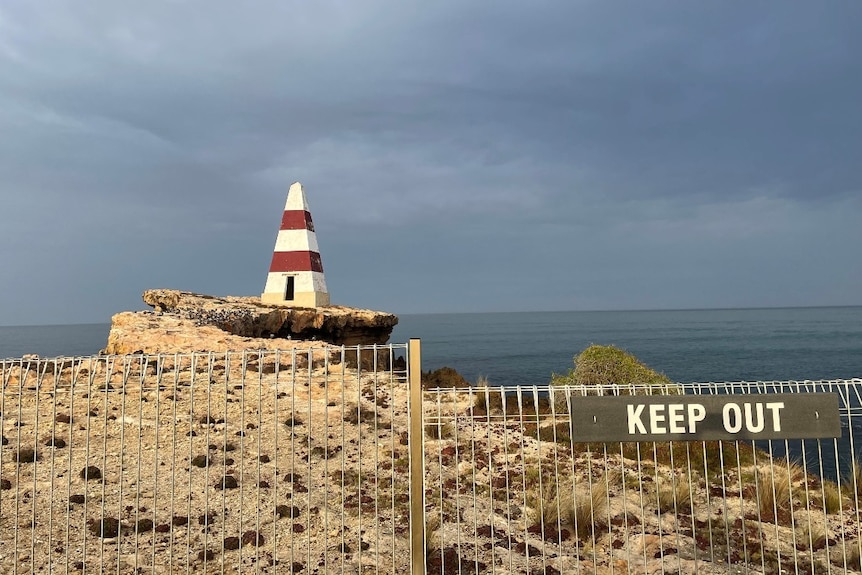 The Robe  Obelisk along coastline