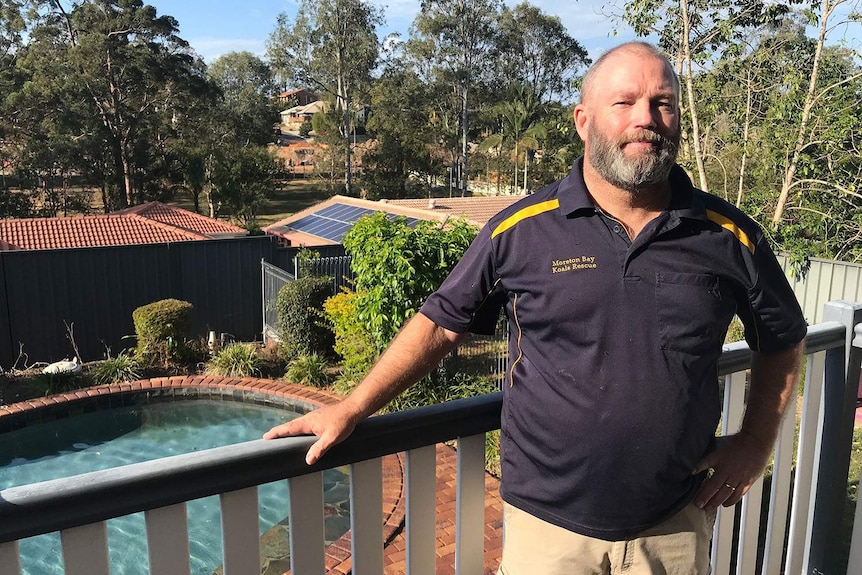 Resident Mike Fowler at his house at McDowell on Brisbane's northside in September 2019.