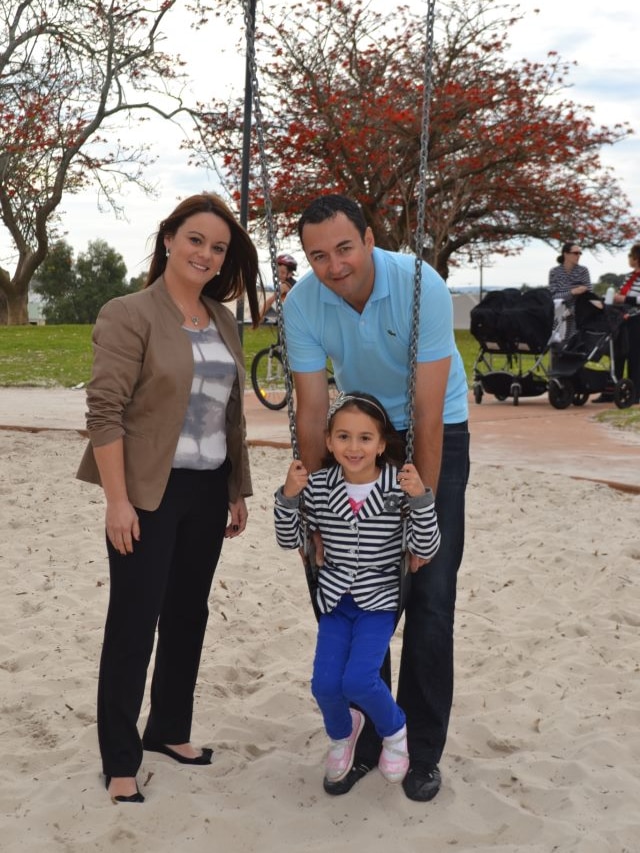 Klara Andric with her family