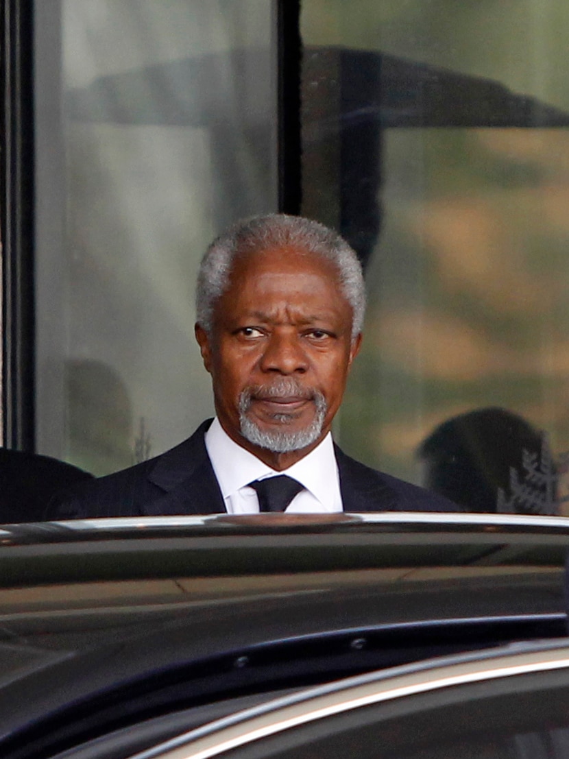 Kofi Annan in Damascus for talks with Assad