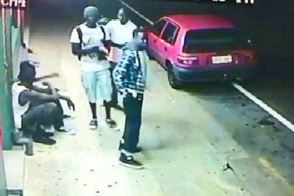 Five young men captured on CCTV