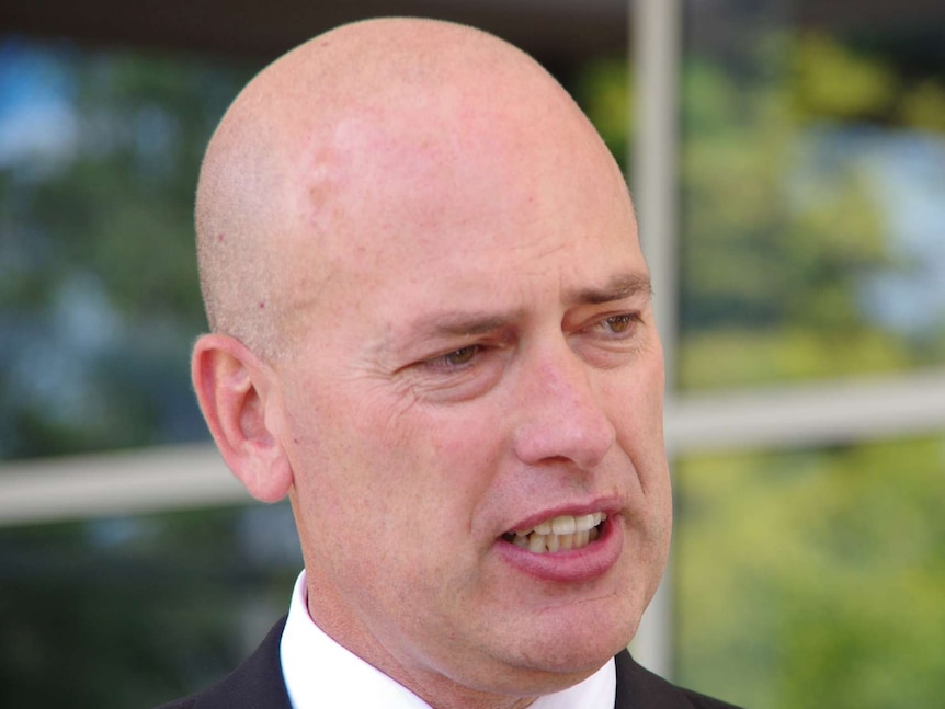 Transport Minister Dean Nalder at press conference in Perth, March 2015