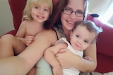 Holly Maitland and her two children