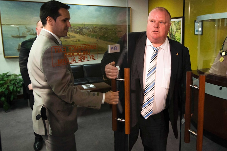 Toronto mayor Rob Ford