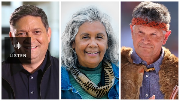 A composite image of headshots of Wesley Enoch, Roxanne McDonald and Ricard Walley. Has Audio.