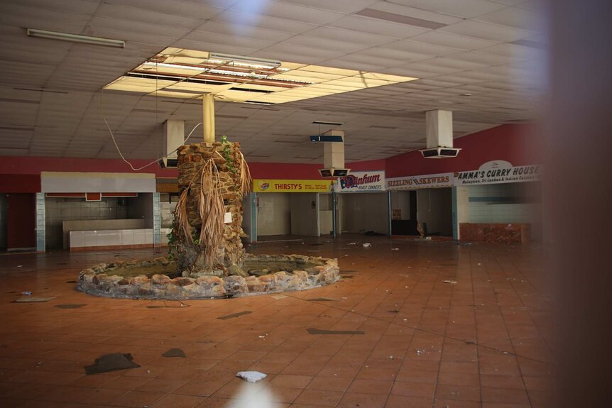 An abandoned food court in Victoria Park, Perth