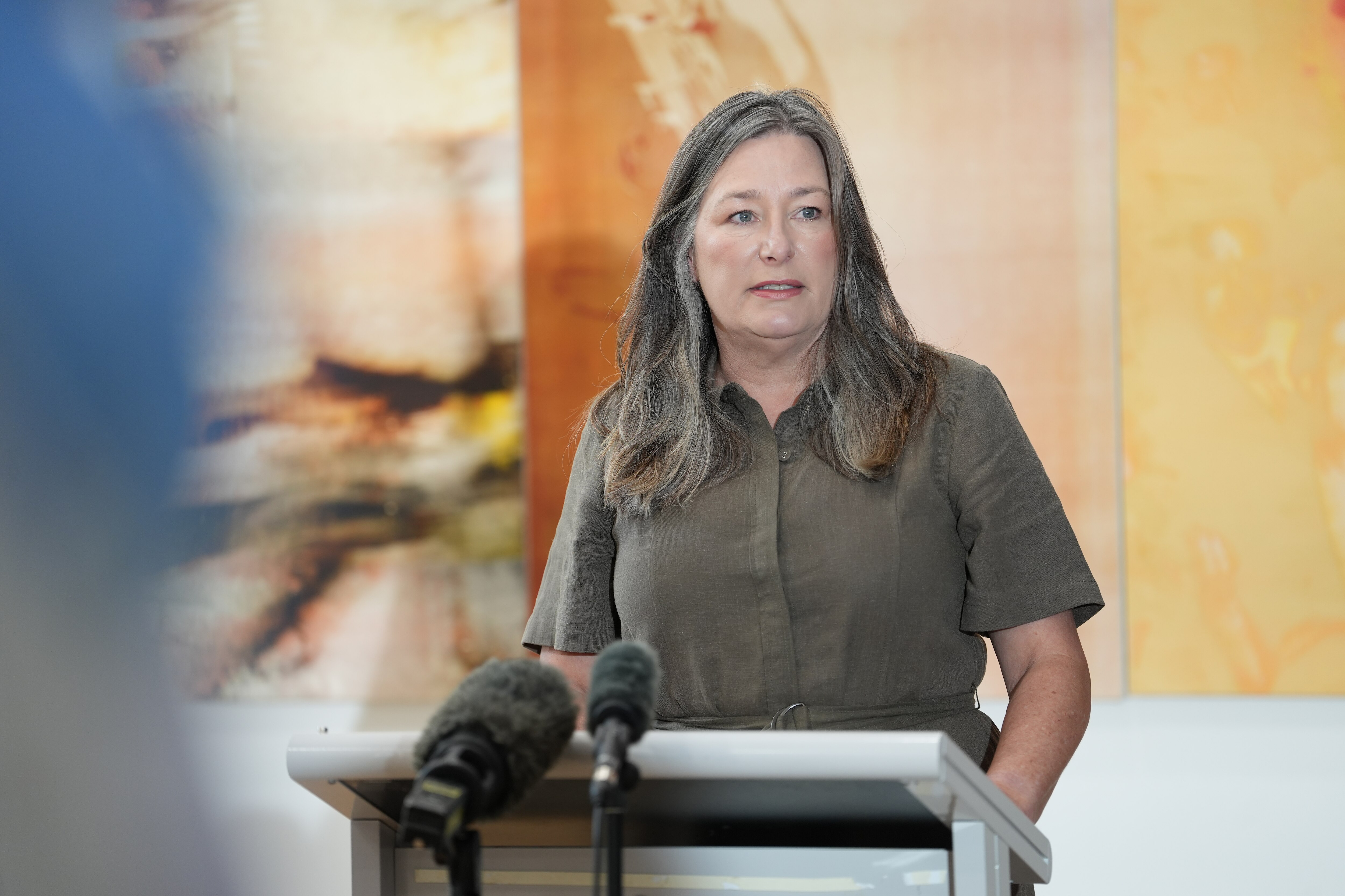 Vice-ministra-chefe do ACT, Yvette Berry 14/11/2025 11:11:00