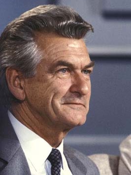 Bob Hawke during the 1983 election campaign