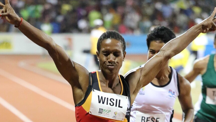 Toea Wisil takes women's 100m gold