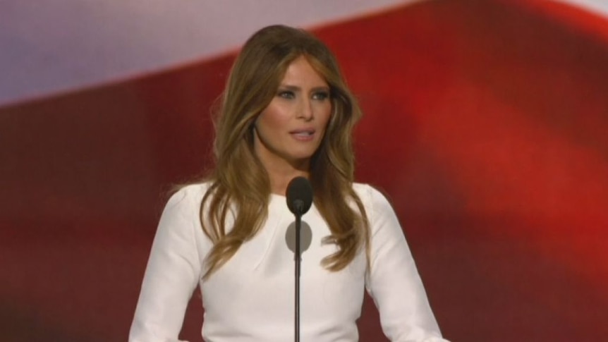 Donald Trump's wife, Melania, speaks at Republican Convention