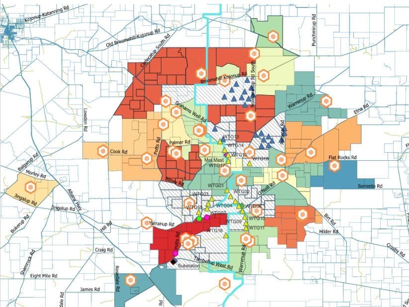 Kojonup site map