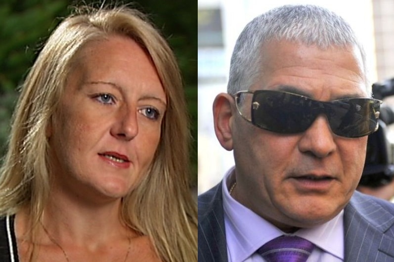 A composite of Nicola Gobbo, Lawyer X and Mick Gatto.