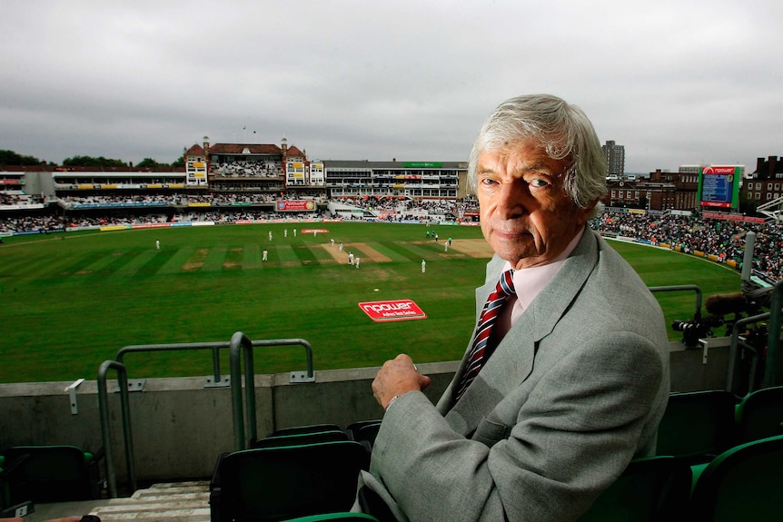Richie Benaud at The Oval in 2005