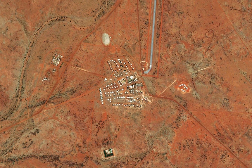 Satellite imagery of the remote WA community of Warburton.