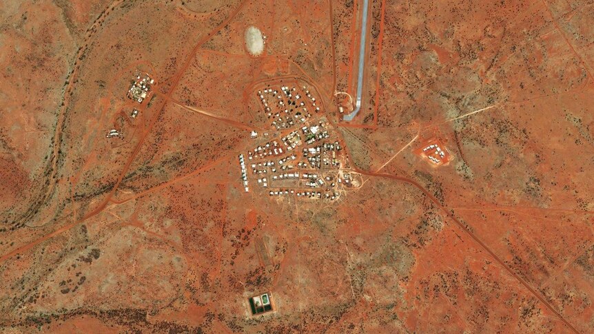 Satellite imagery of the remote WA community of Warburton.