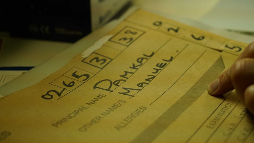 A medical file showing the name "Pamkal, Manuel".