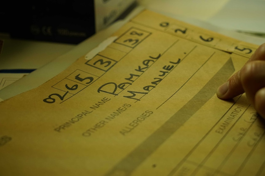 A medical file showing the name "Pamkal, Manuel".