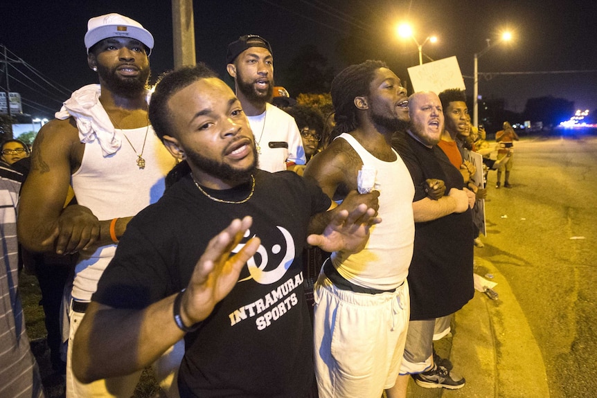 Protesters gather in Baton Rouge