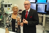 Heart patient Madeleine Johnston with Dr John Hill.