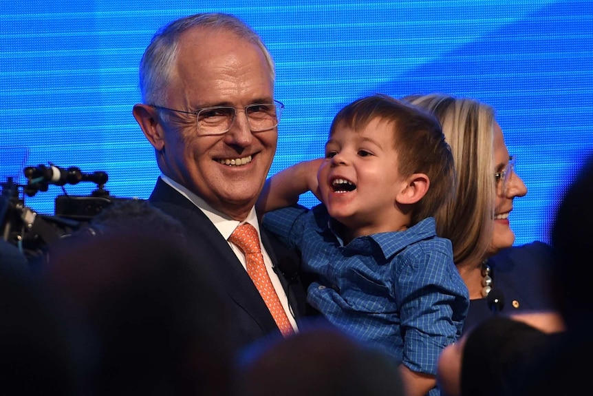 Malcolm Turnbull with grandson Jack