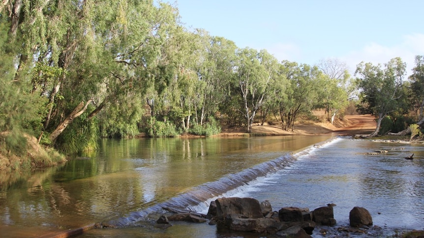 a causeway across the Roper River