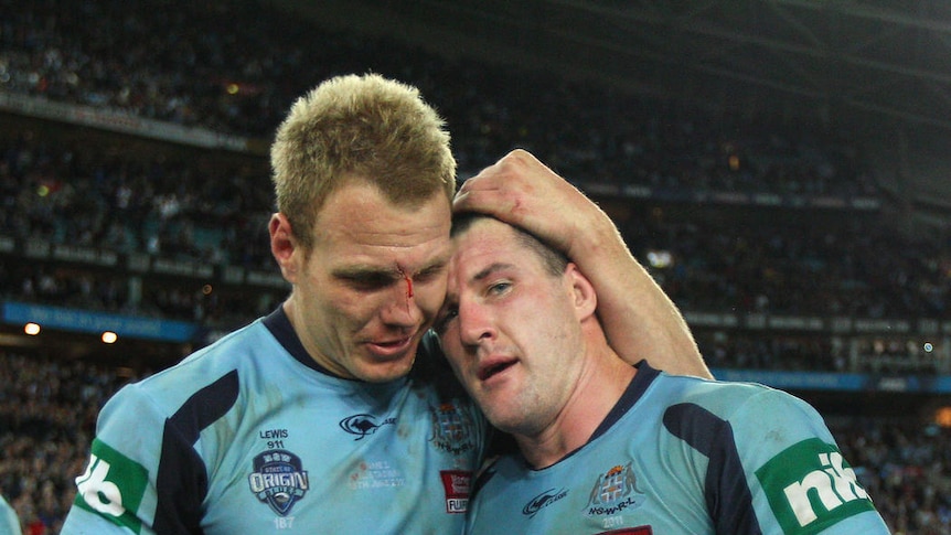 Paul Gallen (right) says the Blues will not finalise their line-up until Sunday.