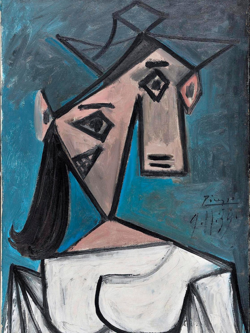 Una testa di donna (1939) di Pablo Picasso, rubata dal Museo Nazionale della Grecia.