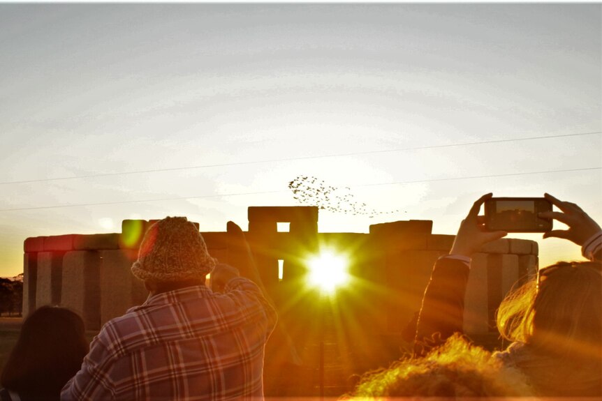 Crowds gather for the solstice at Esperance. 