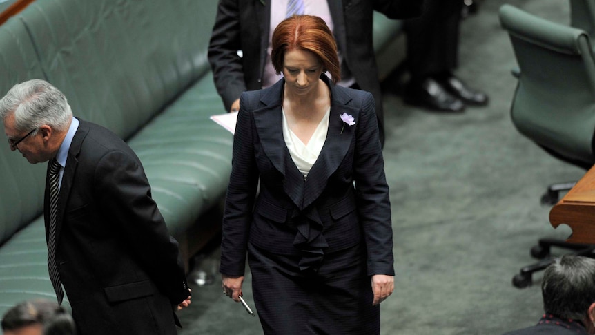 Julia Gillard during question time
