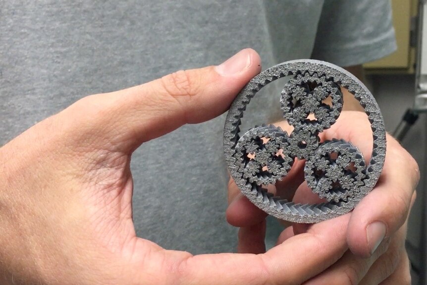 Metal planetary gear system created using a 3D printer