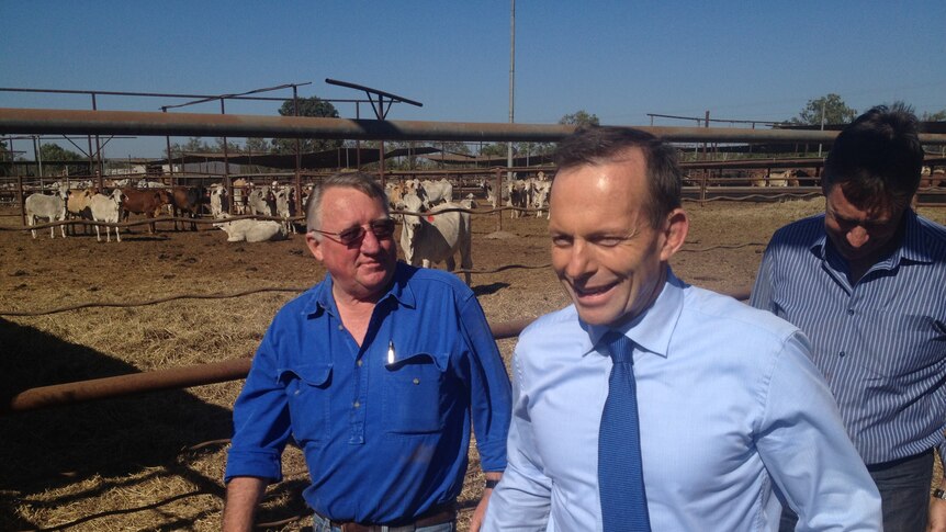 Abbott leads from front on NT campaign trail