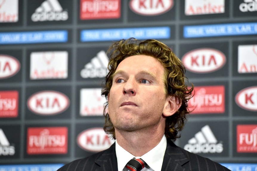 James Hird at Essendon press conference