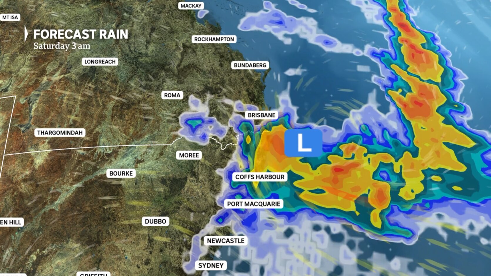 Queensland-NSW border on alert for flooding and heavy rain. - ABC News