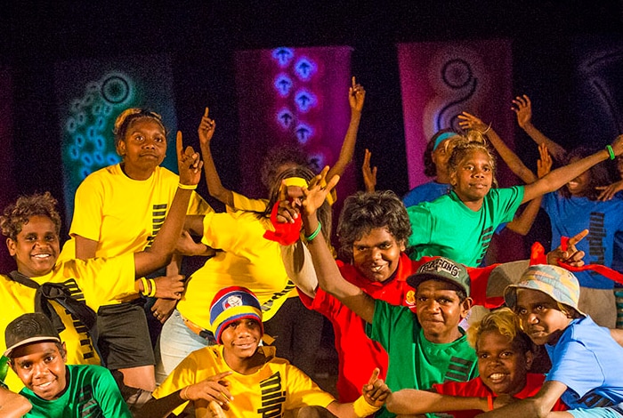 children dancing at Milpirri festival