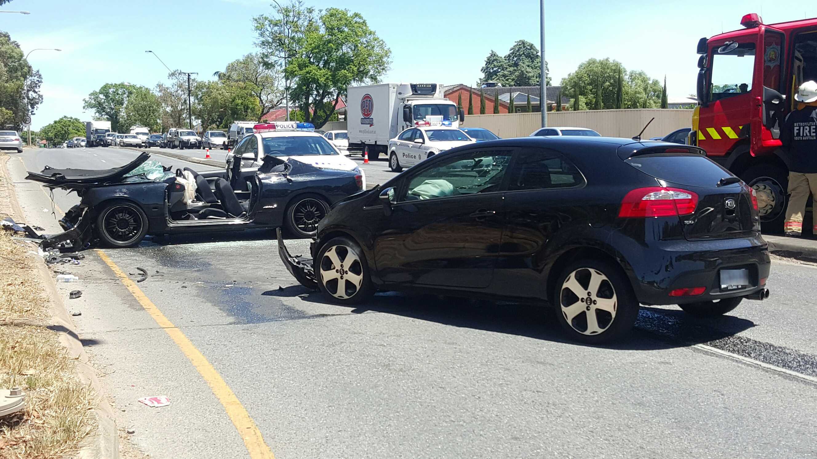 High-speed police chase in Adelaide ends with crash, two men in ...