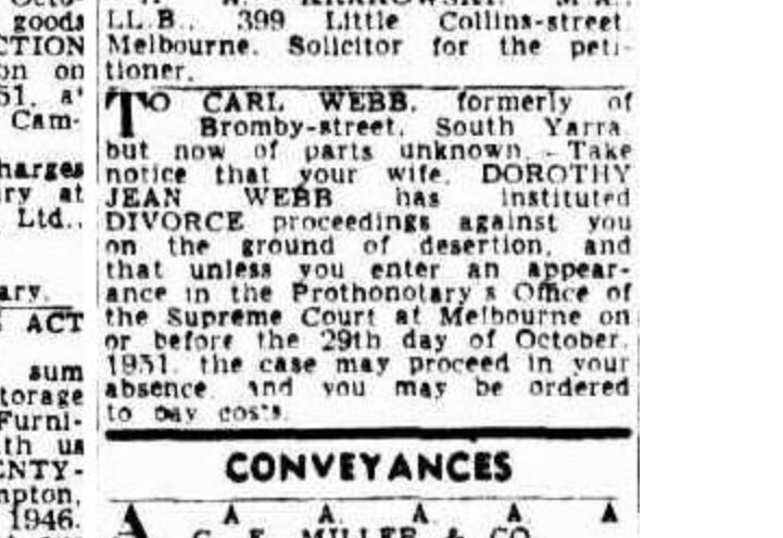 Typed writing in a column on a newspaper page