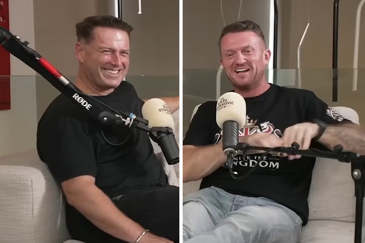 Karl Stefanovic's interview with Tommy Robinson taken offline