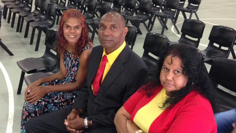 Lex Wotton sitting in a Supreme Court hearing, which was sitting on Palm Island in September 2015