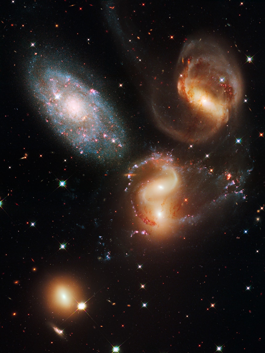 Imagen del Hubble del pentágono de Stephan