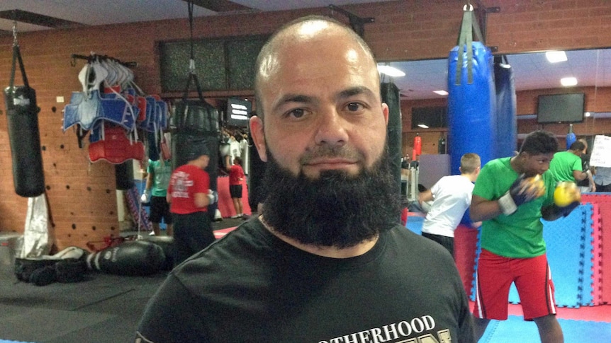 Brotherhood Boxn owner Muhummad Alyatim in his Sydney gym