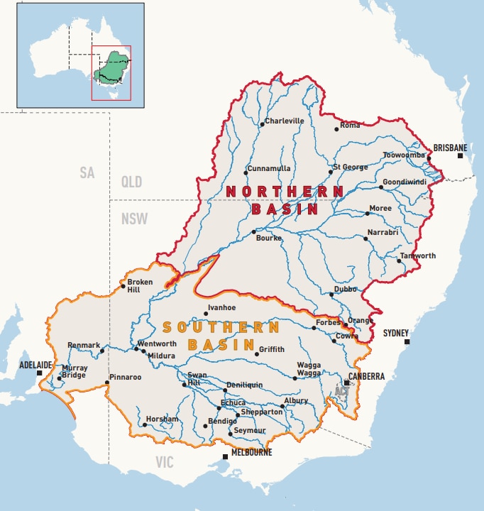 map of murray darling basin