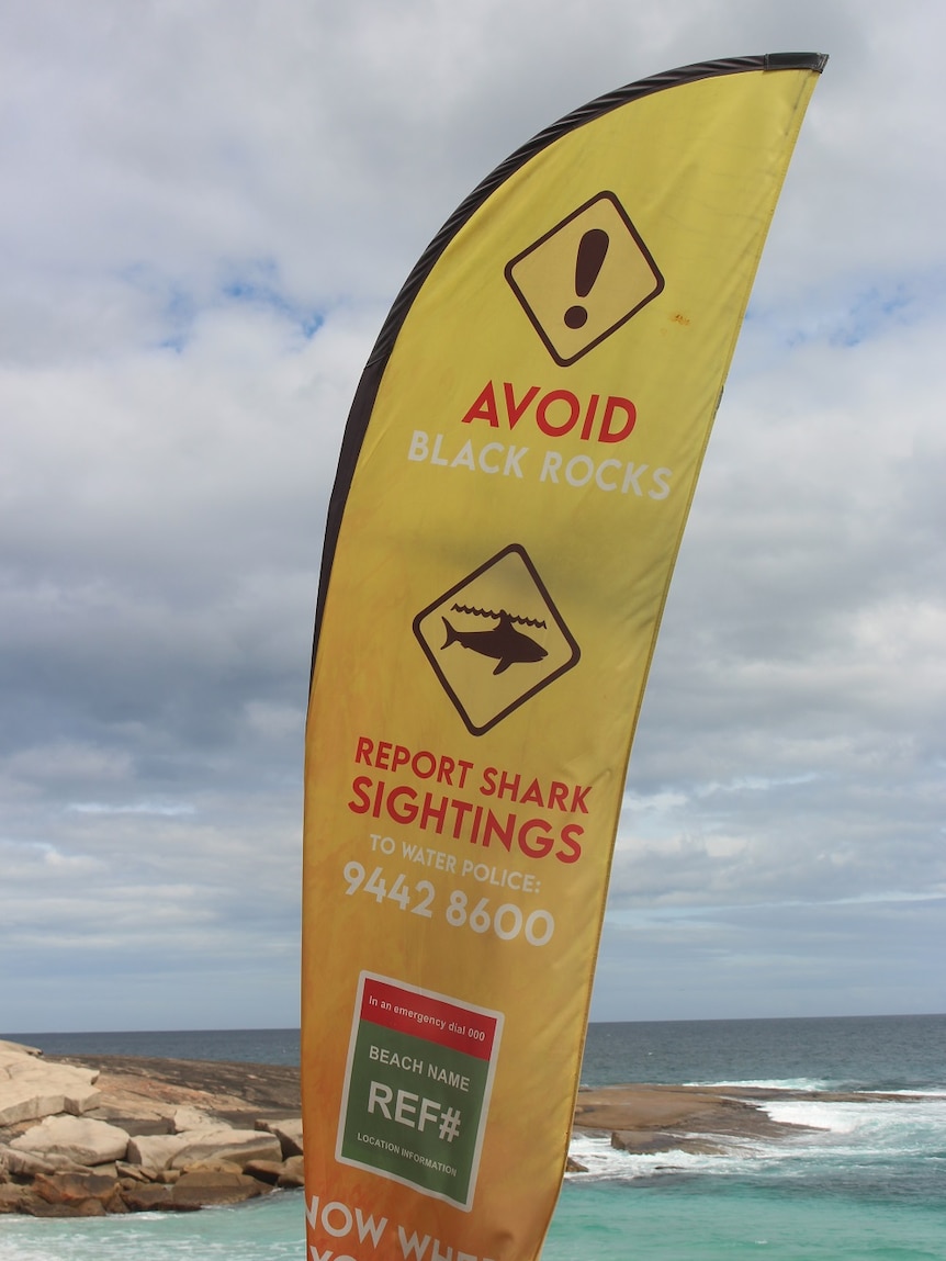The sign says 'avoid black rocks'