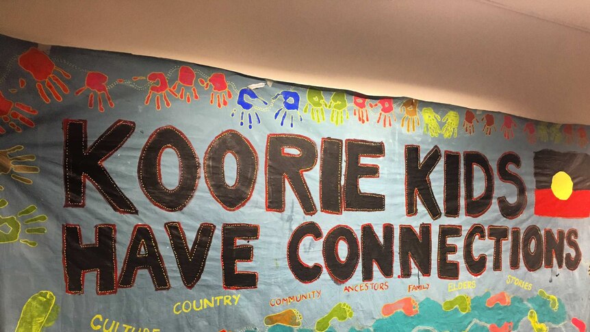 A banner reading 'Koorie Kids Have Connections'