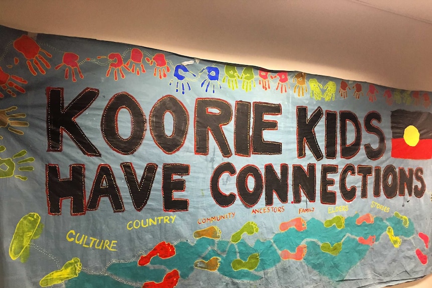 A banner reading 'Koorie Kids Have Connections'