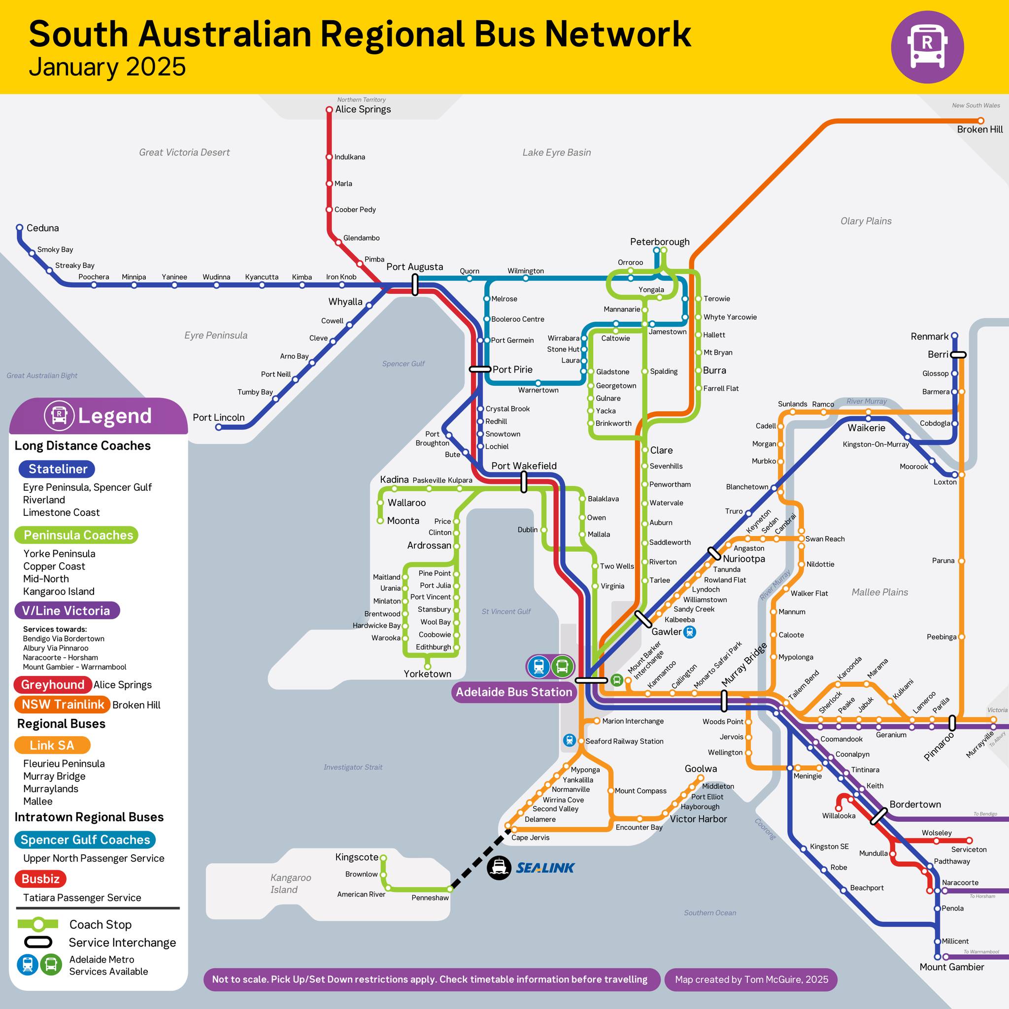 There's been no regional SA bus map for decades, so Tom created one ...