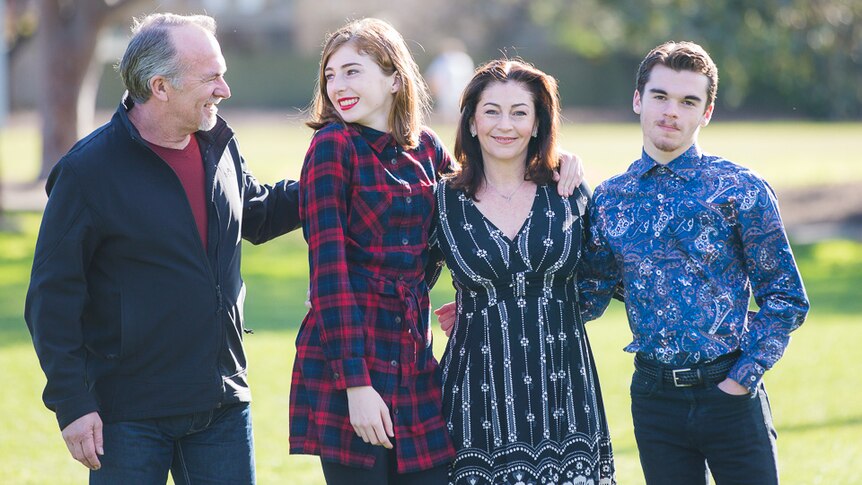 Greg Stone, Georgie Stone, Rebekah Robertson and Harry Stone.