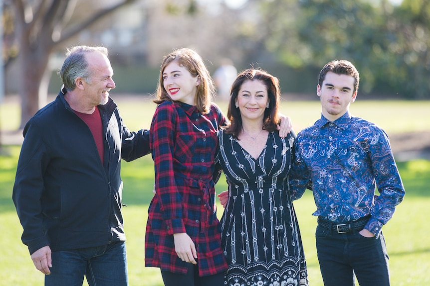 Greg Stone, Georgie Stone, Rebekah Robertson and Harry Stone.