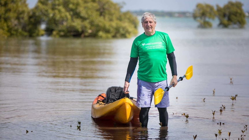 IPF sufferer Bill van Nierop trains for 2200km kayak to raise awareness about incurable lung disease