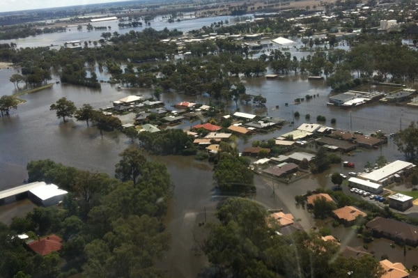 Numurkah goes under in 2012 flooding.